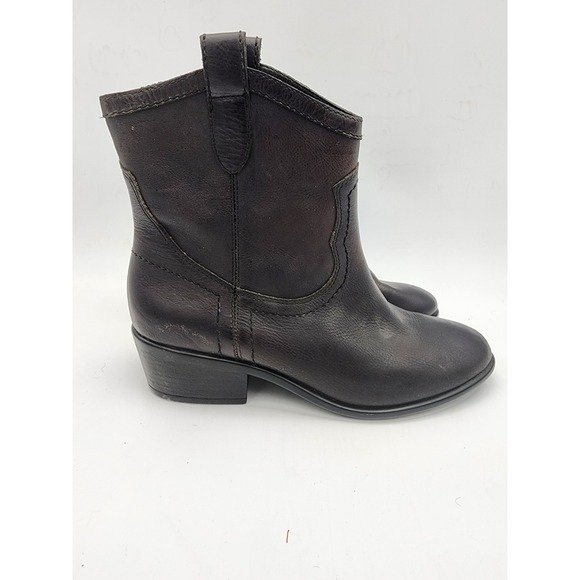 Aerosoles Women's Boots Western Style Brown Leather Size 8M - Picture 5 of 12